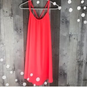 Hot pink Very J double strap dress size large